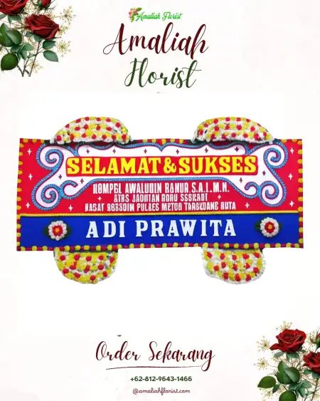 Papan Bunga Ucapan Selamat Gaum