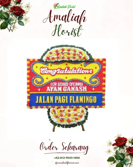 Sewa Papan Bunga Gaum